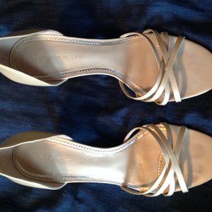 Light Shimmery Cream Strappy Sandals by Antonio Melani Size 8.5